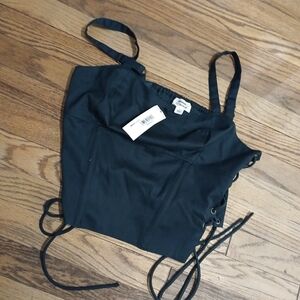 Blueish Corset-Style Top